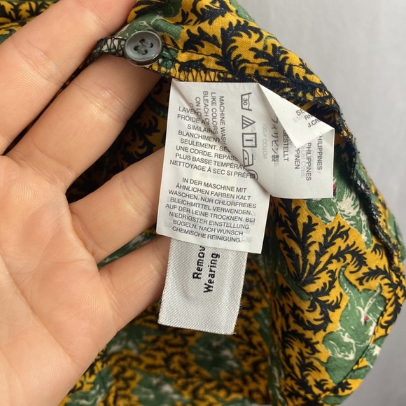 J. Crew Ratti Elephant Off Shoulder Ruffle Blouse - Size 6 - Picture 10 of 15